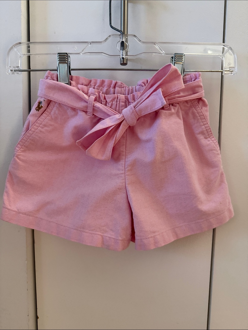 Polo by Ralph Lauren Light Pink Tie Waist Shorts